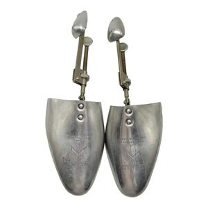 Vintage 1930's Made in England for Neiman Marcus Aluminum Shoe Trees Sz 10/11